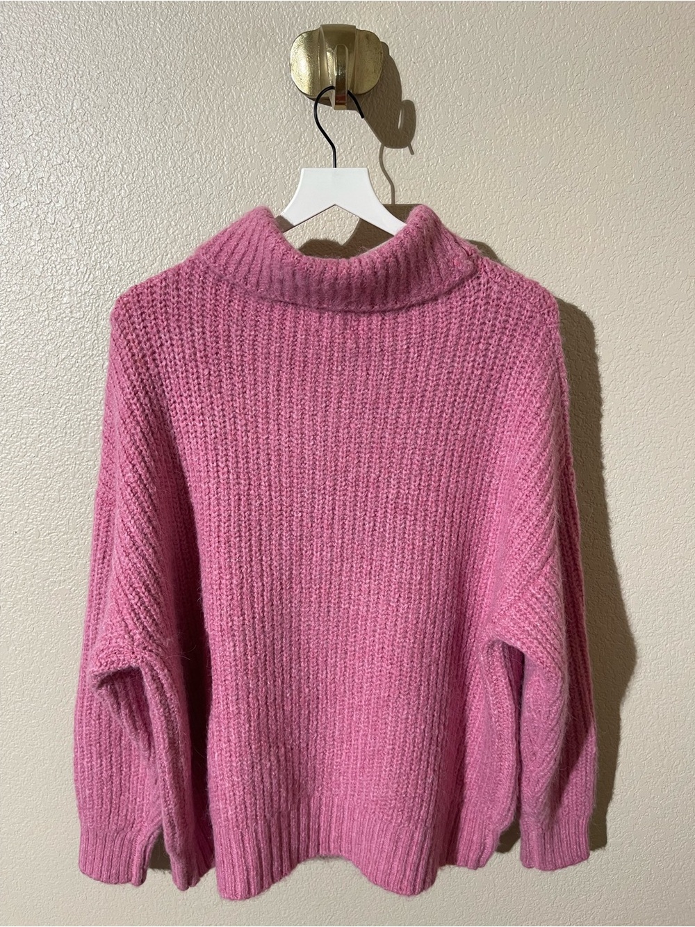 pistola Pink Cozy Ribbed Turtleneck Sweater - Picture 3 of 7